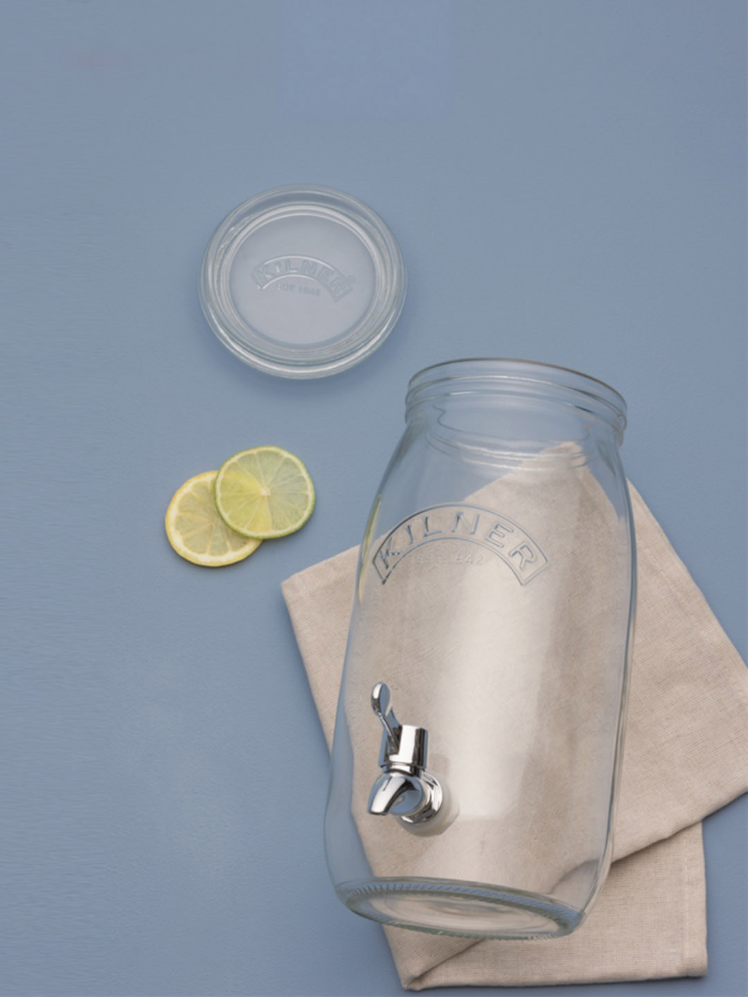 Kilner Transparent Glass Dishwasher Safe Screw Top Fridge Container-3L