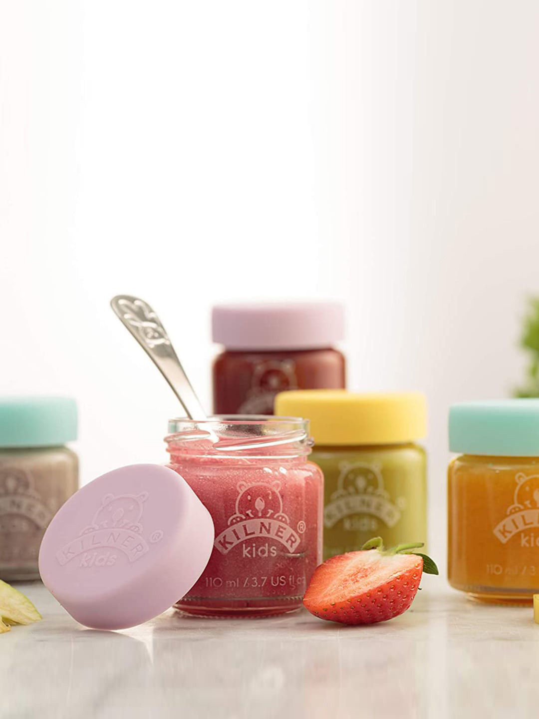 KILNER Set of 6 Transparent Kilner Kids Jars 190 ml