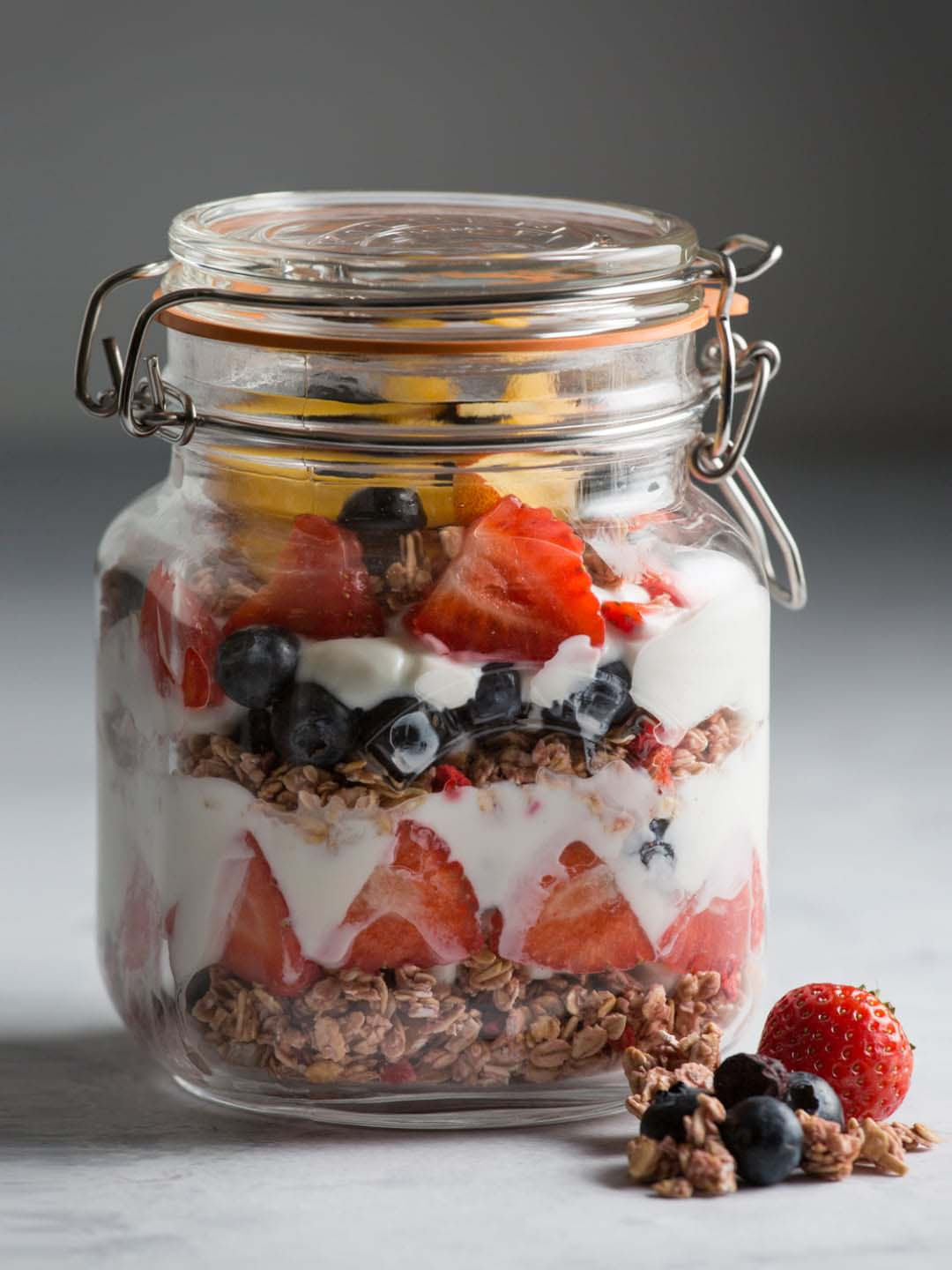 Kilner Transparent Glass Dishwasher Safe Wire Clamp Jar-1L