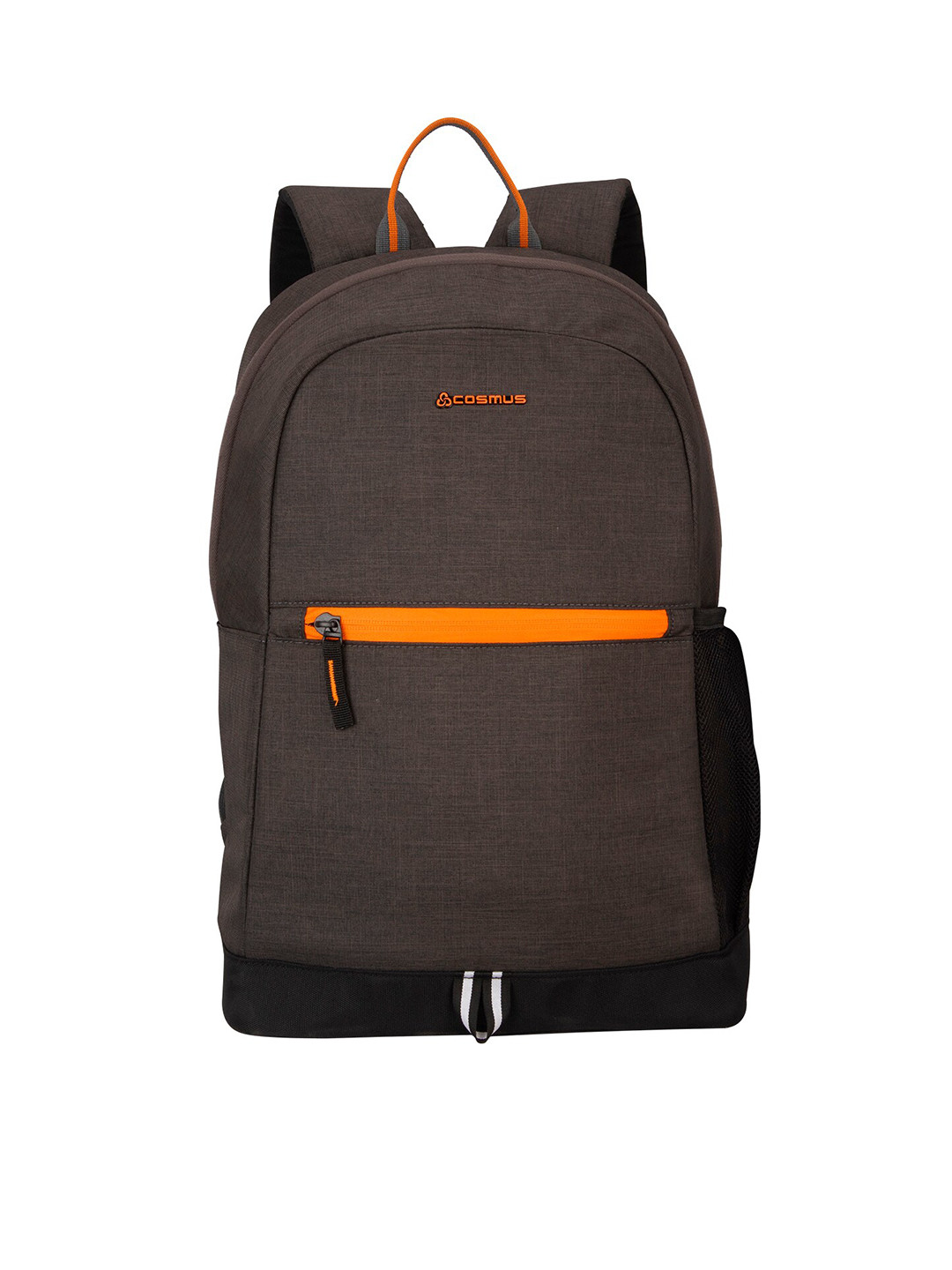 COSMUS Unisex Charcoal Grey & Orange Laptop Backpack