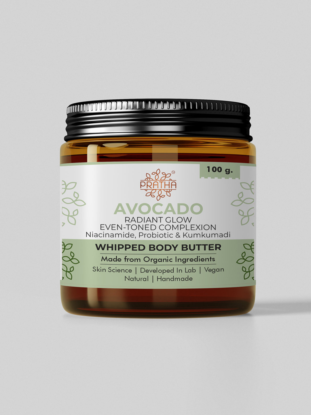 Pratha Avocado Whipped Body Butter with Natural Anti Oxidant 100g
