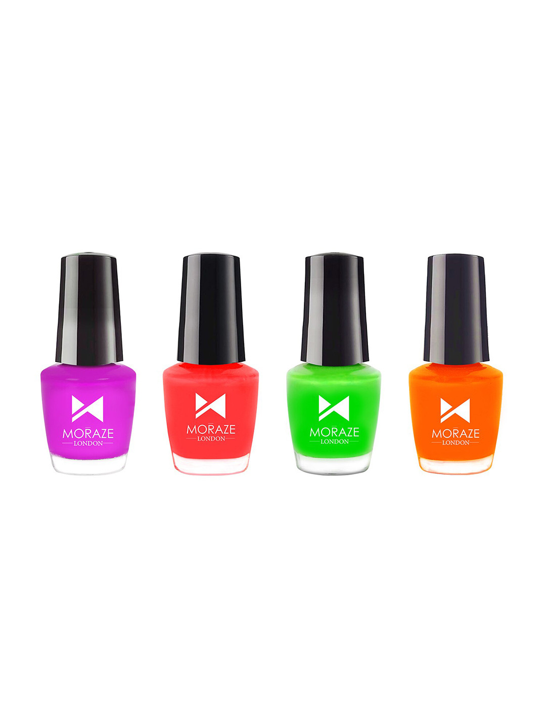 Moraze Set of 4 Neon Nail Polish