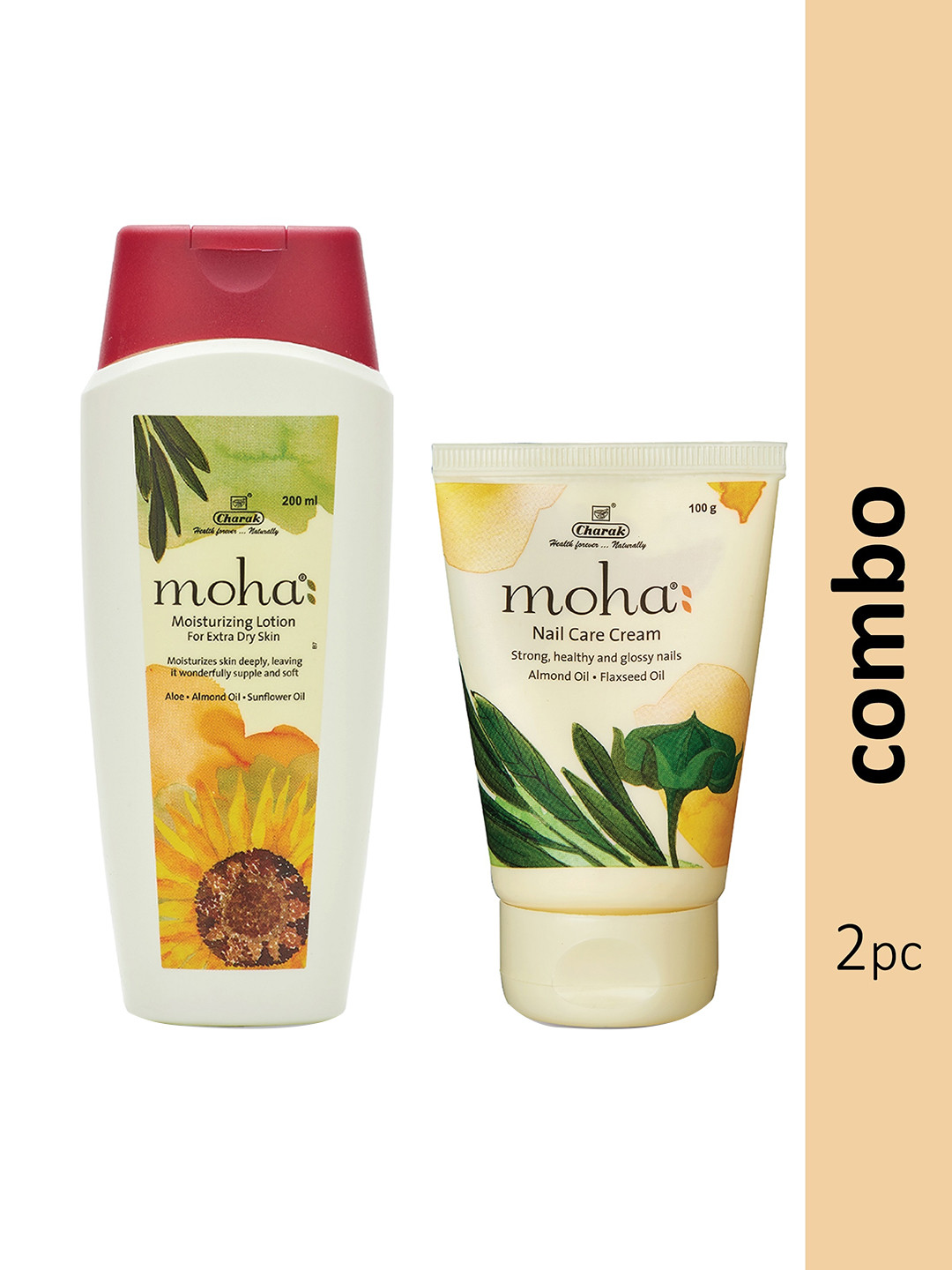 moha Set of Moisturizing Lotion 200 ml & Nail Care Cream 100 ml