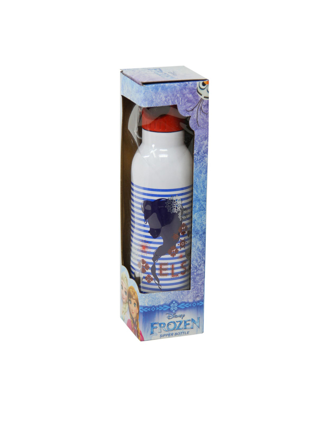 Disney White Cartoon Characters Stainless Steel Spill Proof Flask - 600ml