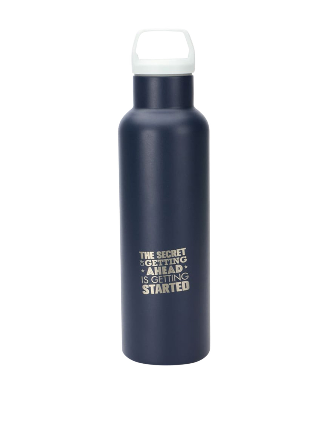 HOOM Blue Typography Stainless Steel Double Wall Vacuum Flask - 600ml