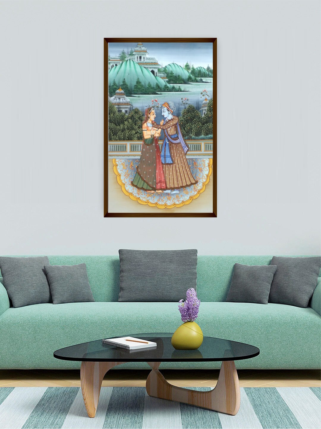 The Art House Multi Color Abstract Printed Canvas Painting Wall Art