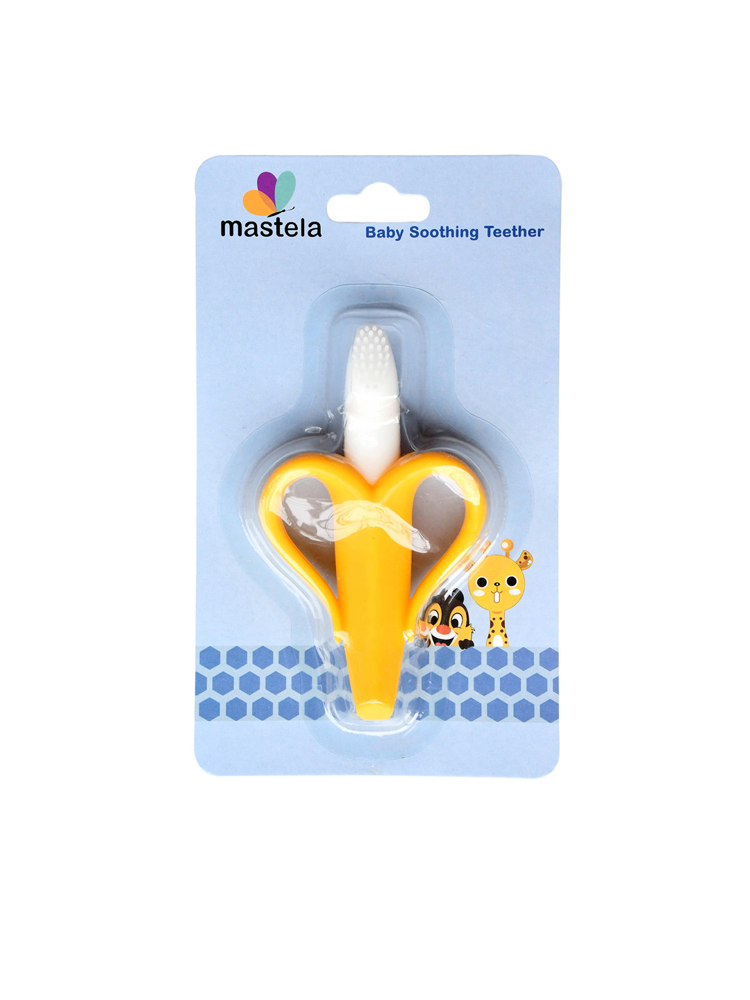 The Little Lookers Infants Yellow Banana Shaped BPA &Toxins Free Silicone Teether