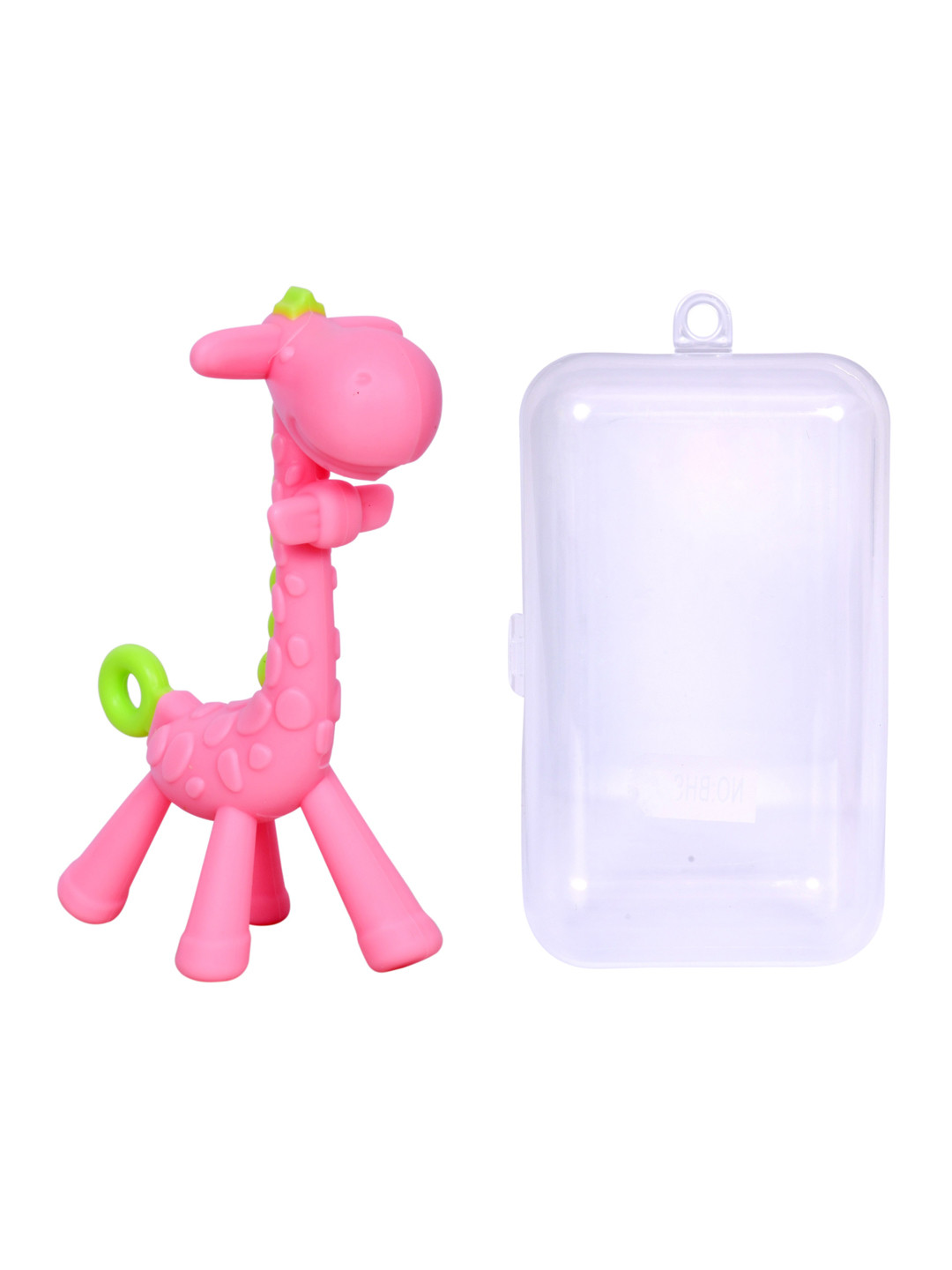 The Little Lookers Infants Pink Giraffe Shaped BPA & Toxins Free Teether