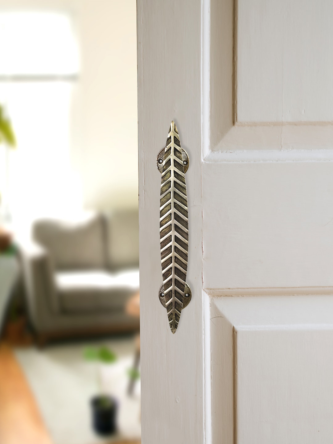 Imli Street Gold-Toned Leaf Door Handle