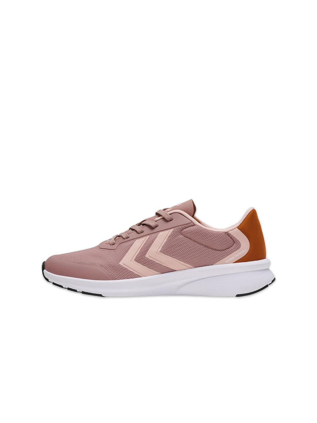 hummel Women Pink & White Mesh Walking Shoes