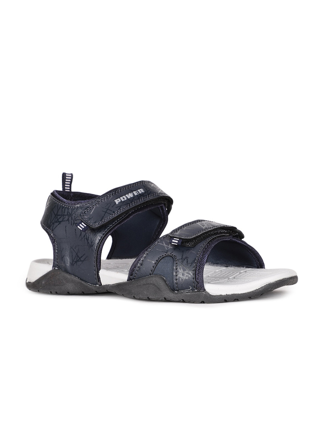 Power Men Navy Blue Sports Sandals