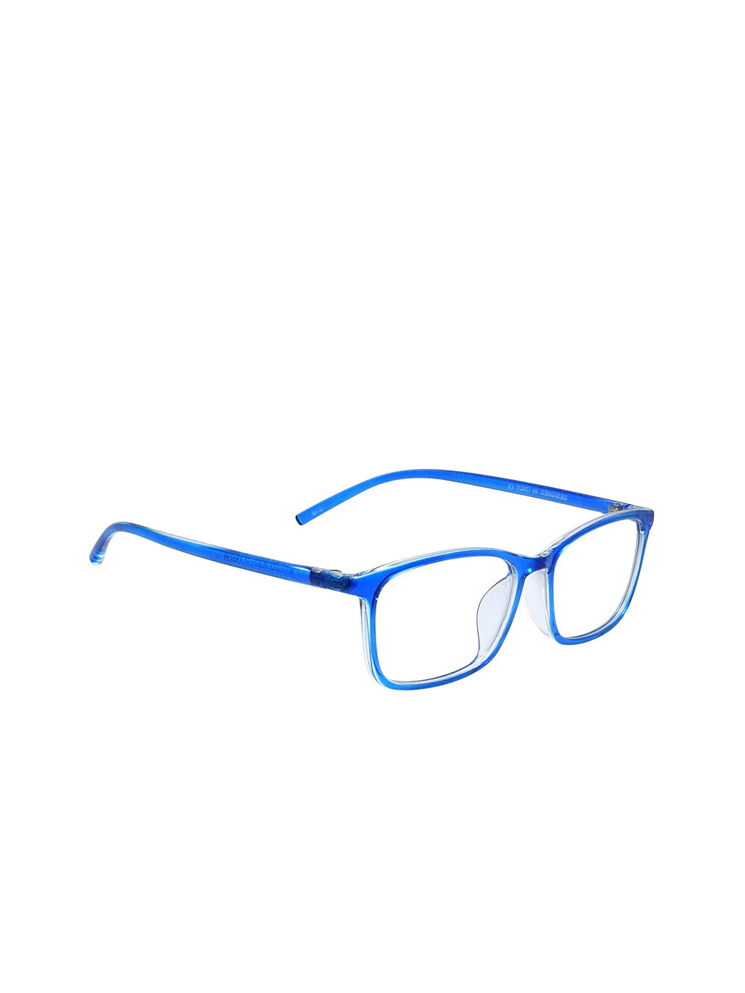 Peter Jones Eyewear Unisex Blue Full Rim Square Frames - 3226BL
