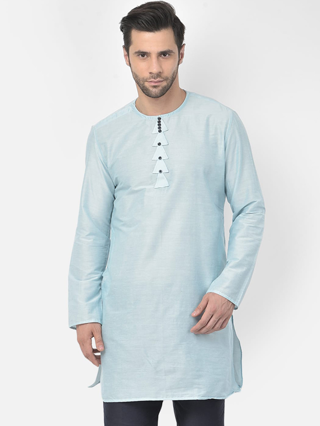 DEYANN Men Blue Kurta