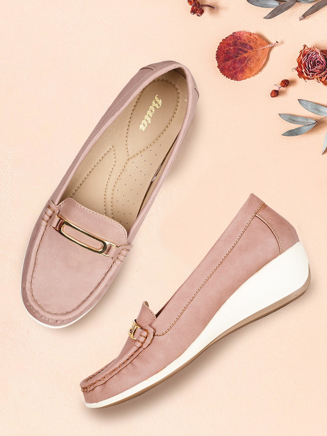 Buy Bata Pink Solid Wedge Pumps Heels for Women 17692068 Myntra