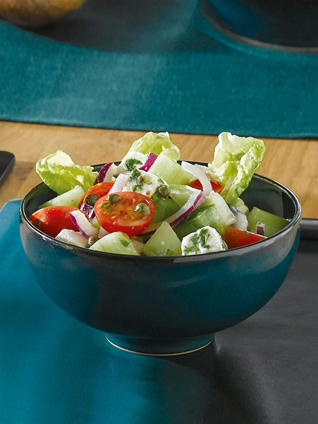 Denby Green & 1 Pieces Stoneware Glossy Bowls