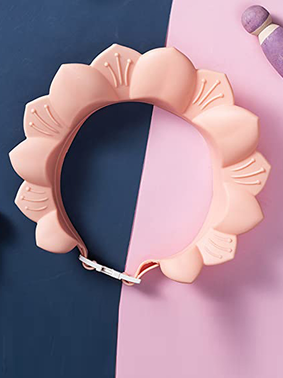 SYGA Kids Peach-Coloured Shower Bathing Protection Cap