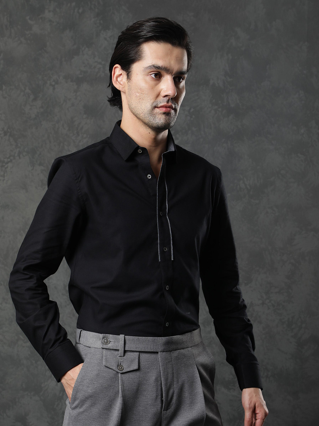 RARE RABBIT Men Cavell Slim Fit Cotton Shirt