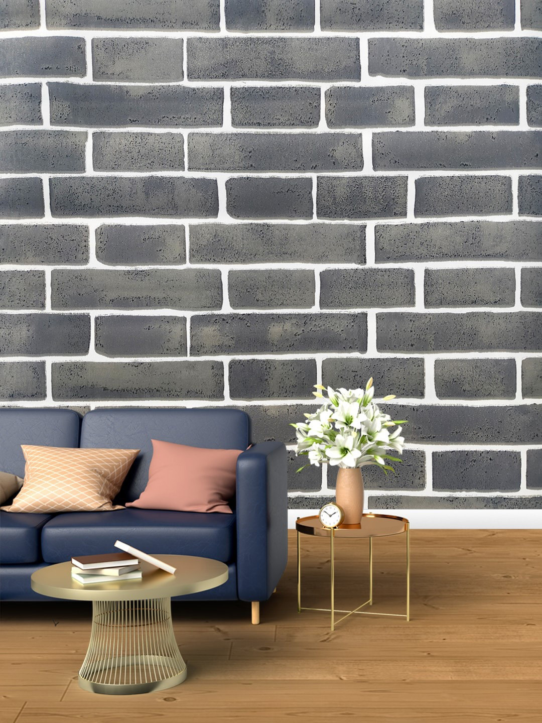 Jaamso Royals Vinyl Sticking Hall Wallpaper-78.7In