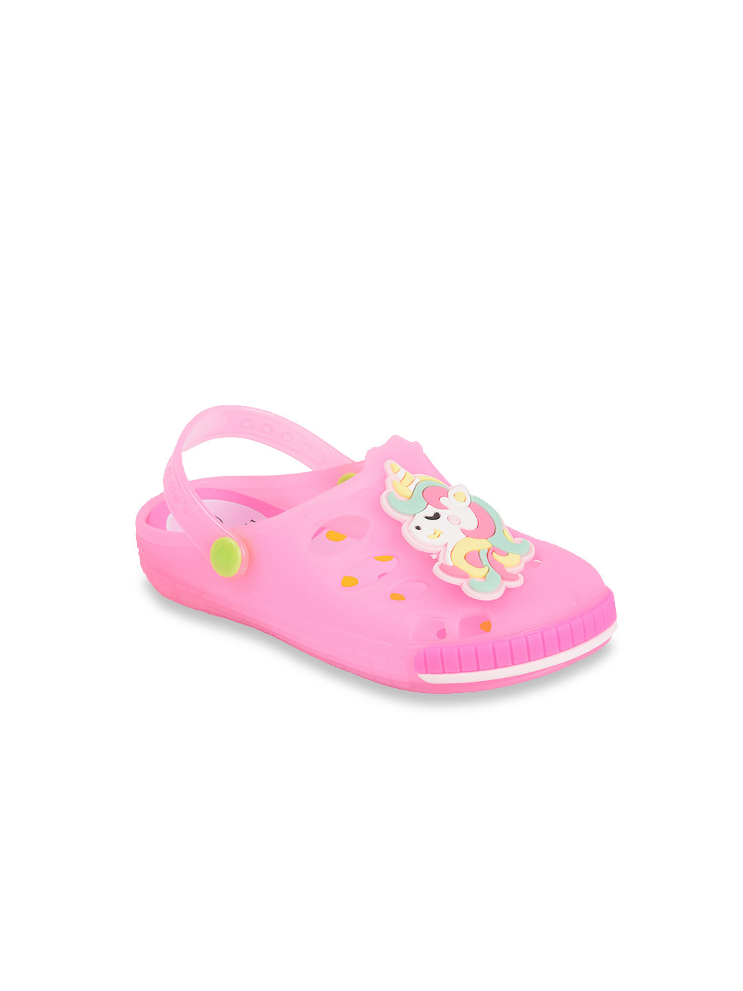 Yellow Bee Girls Unicorn LED Clogs