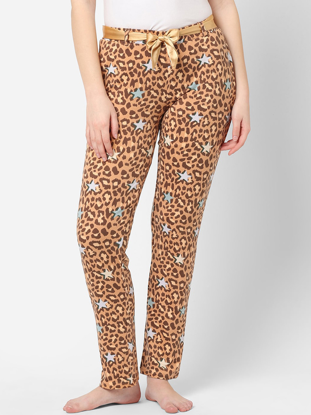 Sweet Dreams Women Brown Printed  Lounge Pants