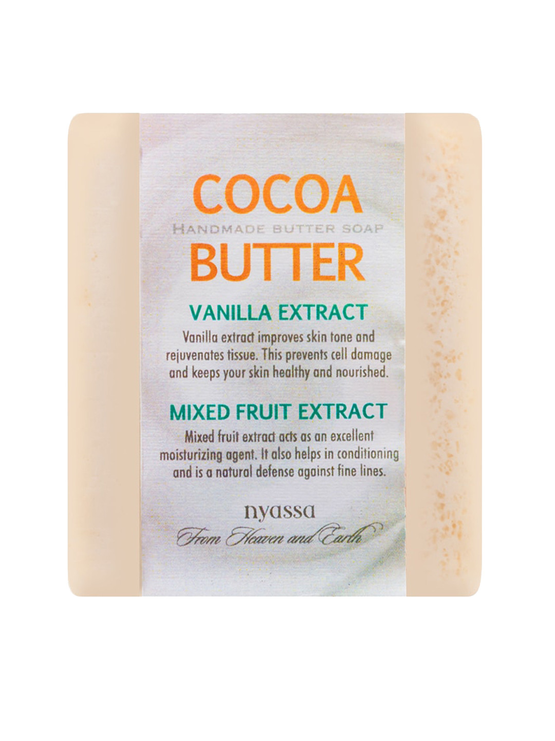 Nyassa Cocoa Butter Soap with Vanilla & Mixed Fruit Extracts to Improve Skin Tone 150g