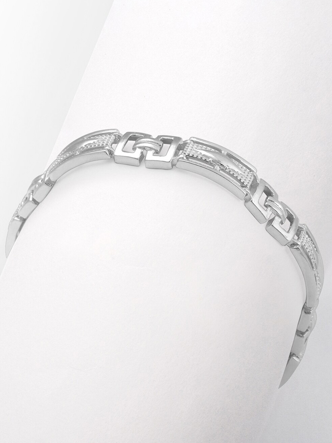 GIVA 925 Silver Classy Link Bracelet For Him