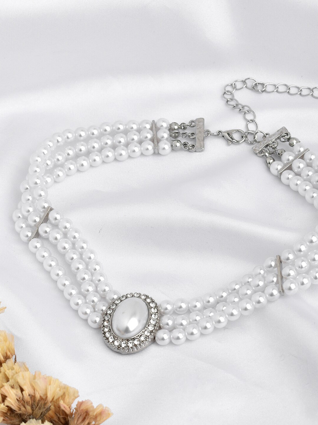 JOKER & WITCH Women White Necklace and Chains