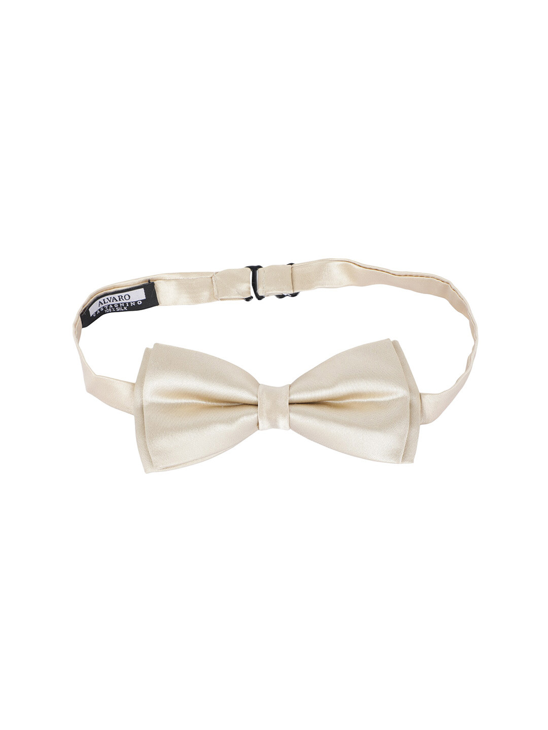 Alvaro Castagnino Men Cream-Coloured Bow Tie