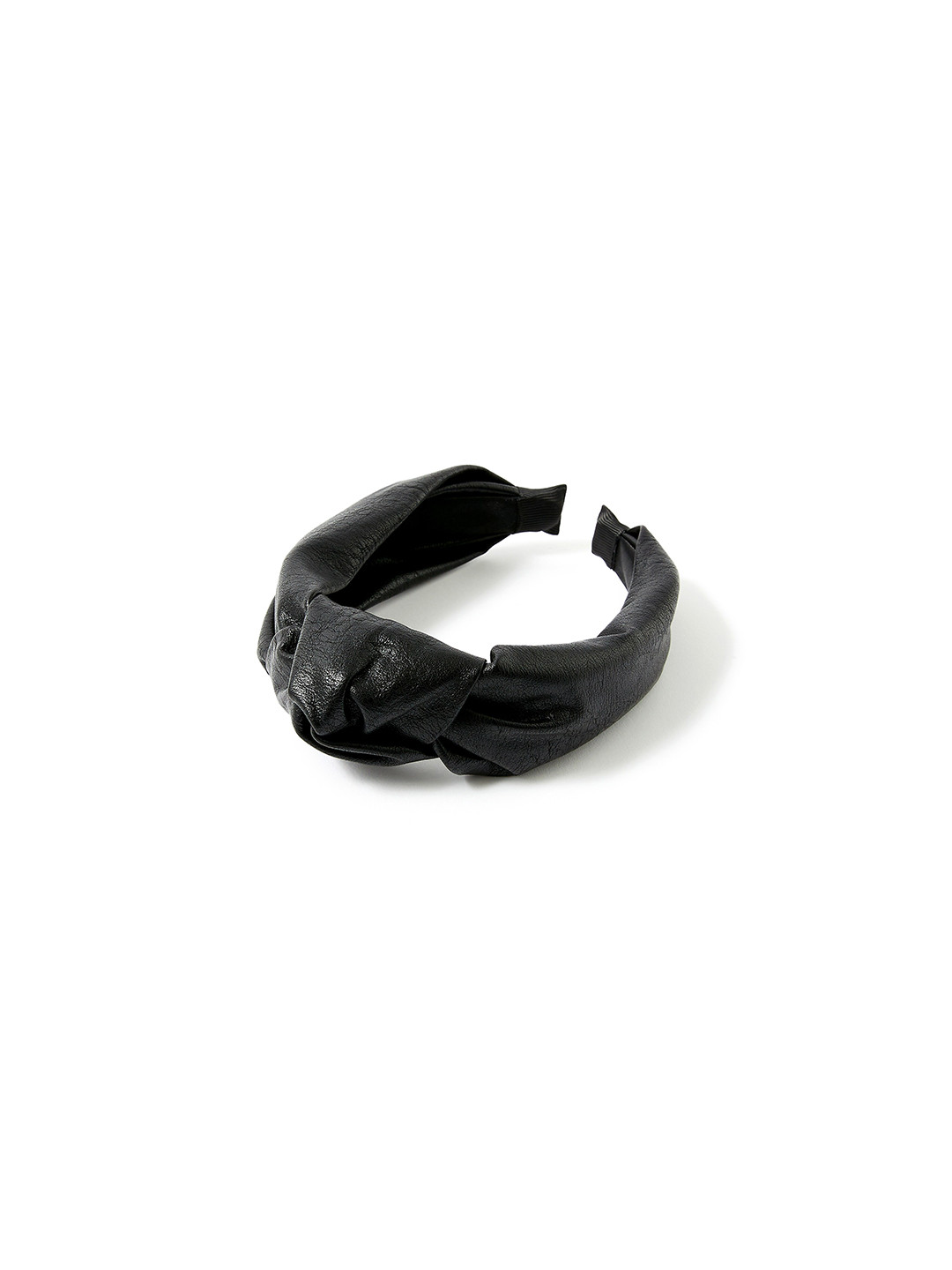 Accessorize London Women Black Textured Knot Alice Hair Band