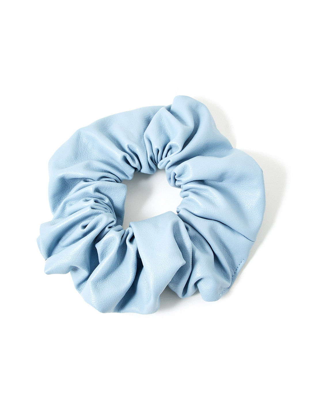 Accessorize London Women Light Blue Textured Hair Scrunchie