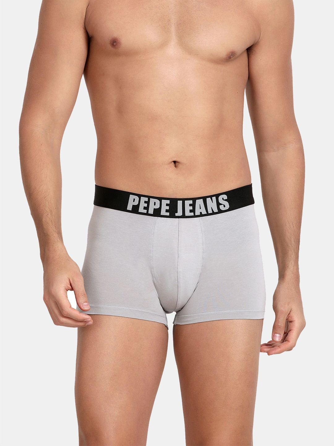 Pepe Jeans Men Grey Solid Trunk OPT01MID GREYXL