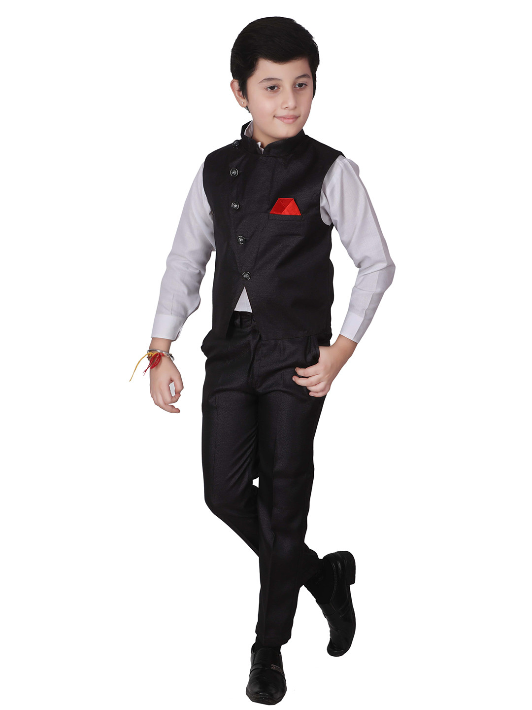 Pro-Ethic STYLE DEVELOPER Boys Black & Grey Shirt with Trousers