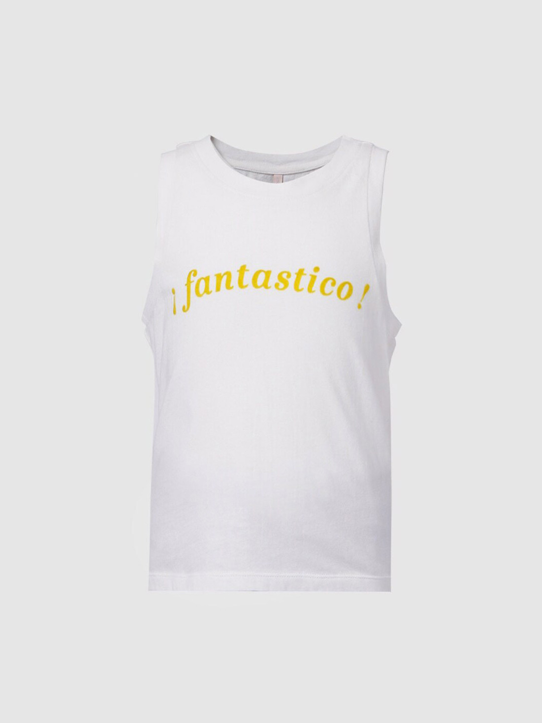 KIDS ONLY Girls White Sports Printed Bohemian Applique T-shirt