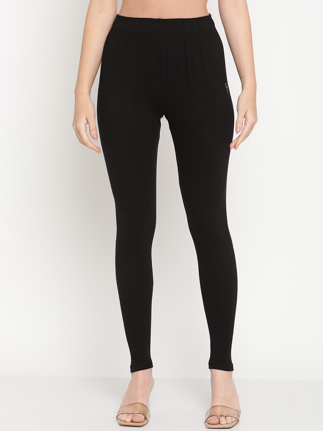 TAG 7 Women Black Ankle-Length Leggings