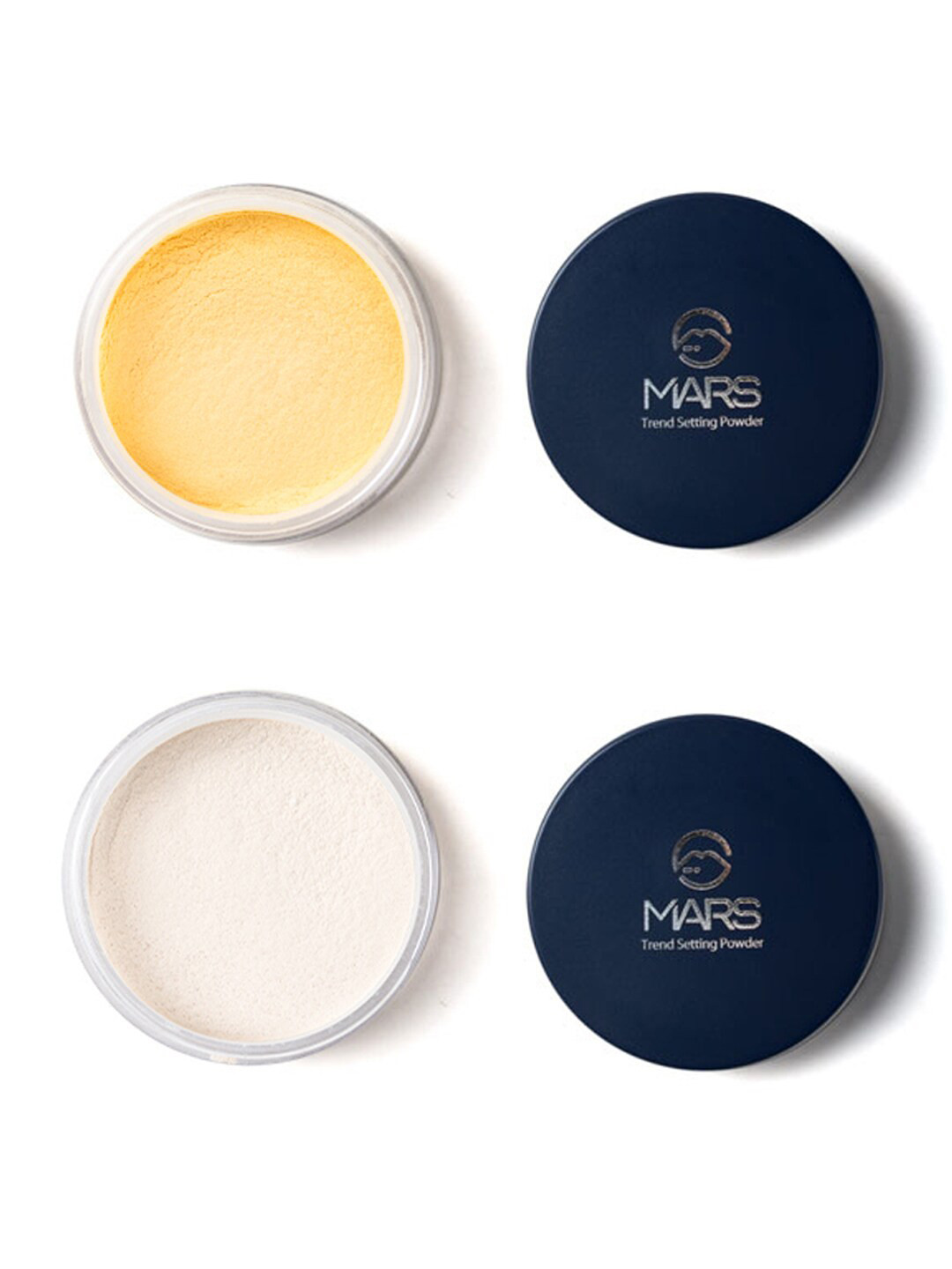 MARS Set of 2 Trend Setting Ultra Fine Loose Powder - Banana & Soft Light