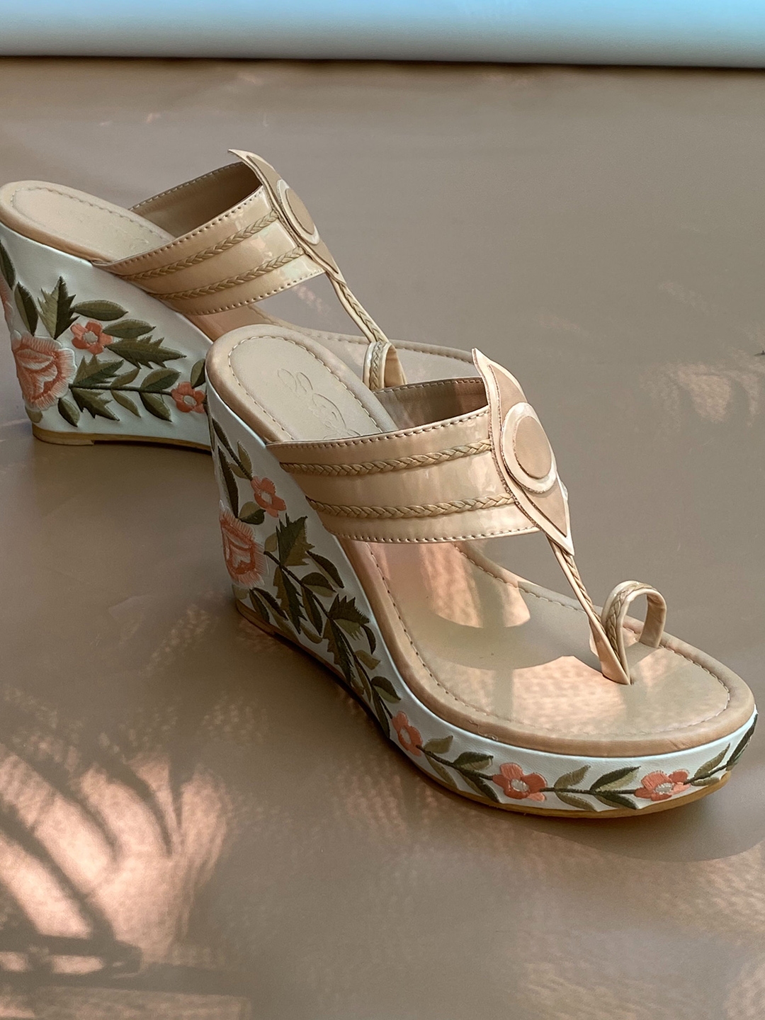 Colorful wedge sandals store