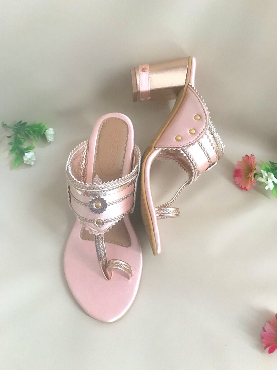 Sole House Women Pink Block Heels