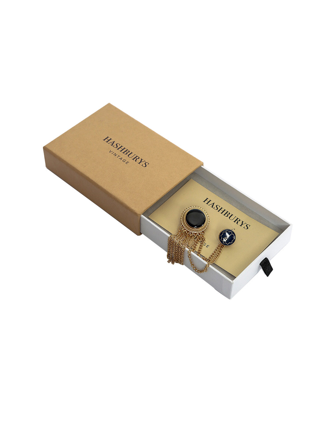 Hashburys Gold-Toned Chain Brooch