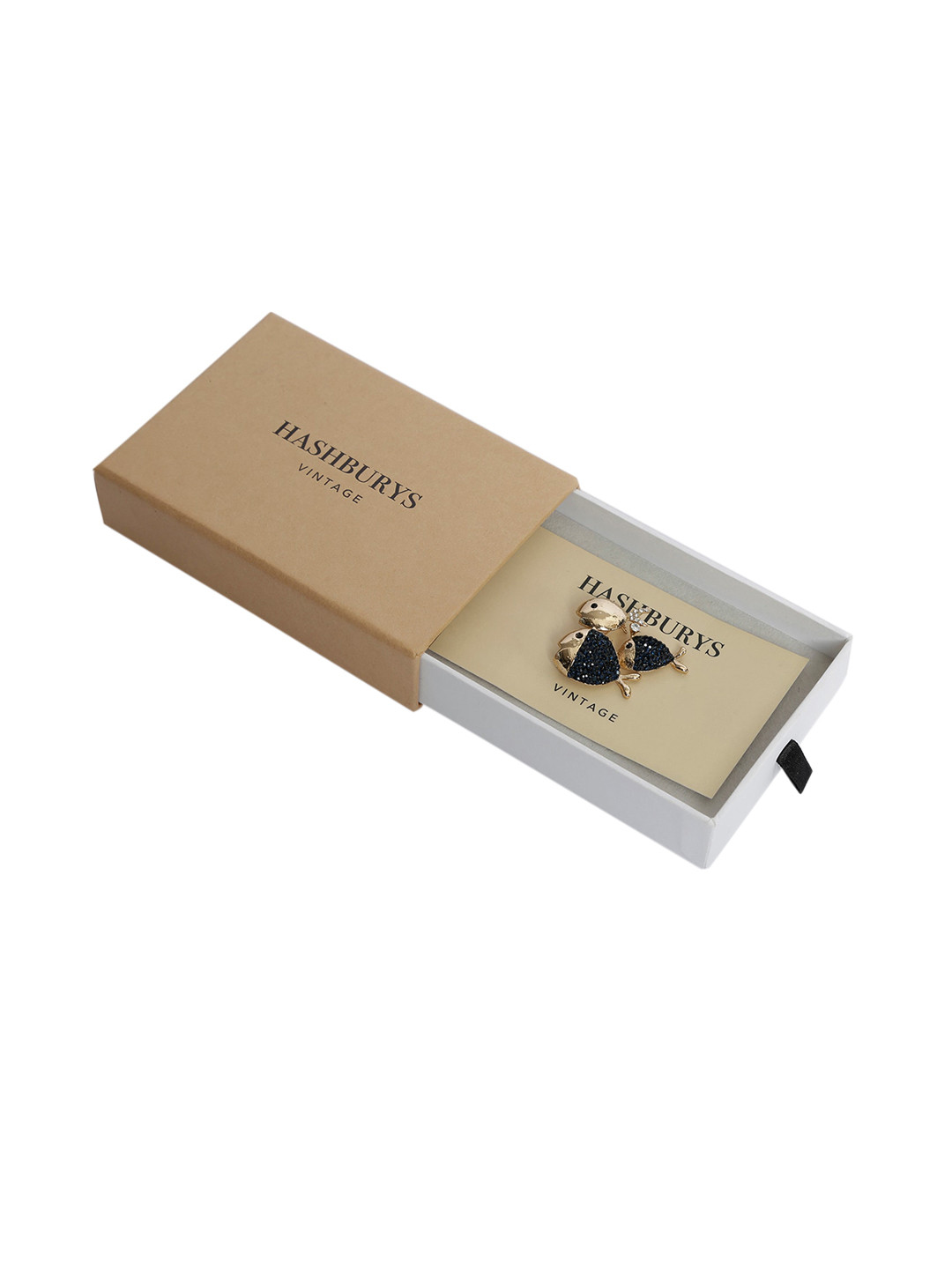 Hashburys Gold & Blue-Toned Vintage Lapel Pin