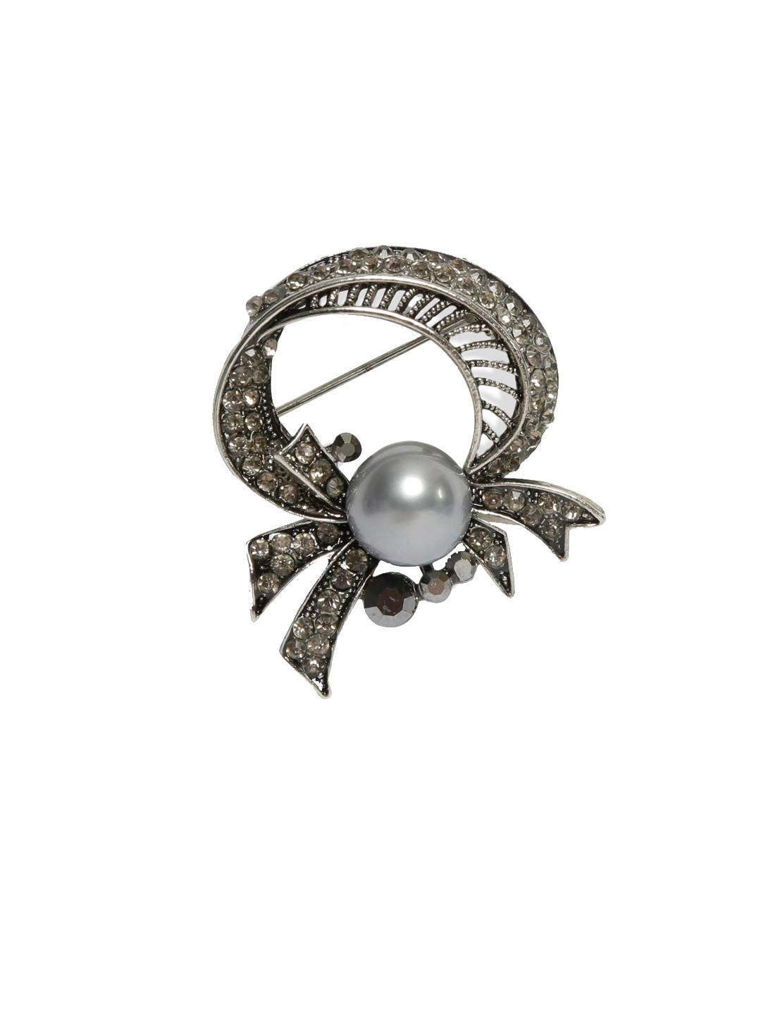 Hashburys Silver-Toned Vintage Lapel Pin