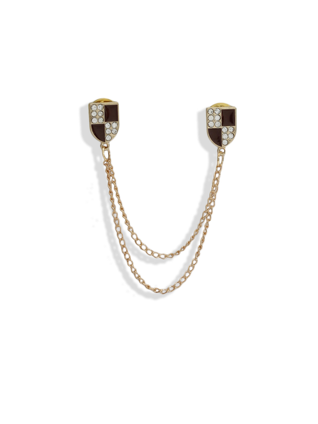 Hashburys Gold-Toned Vintage Chain Brooch