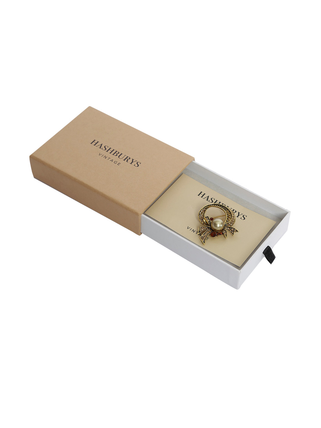 Hashburys  Gold-Toned Vintage Lapel Pin