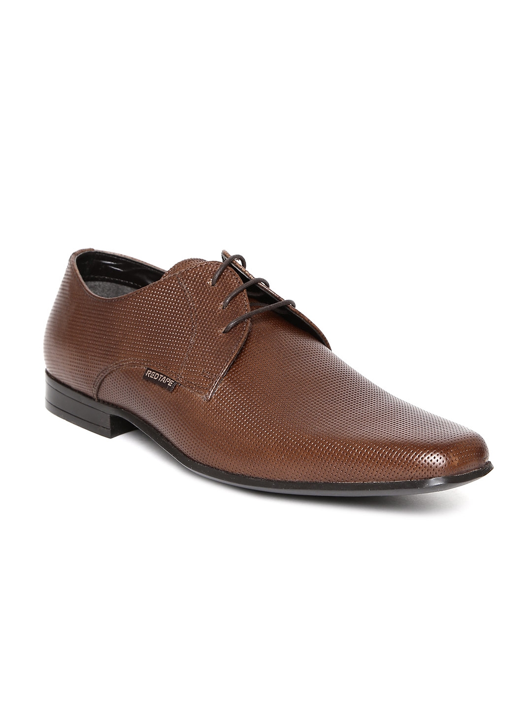 Tan color formal shoes red tape mens top