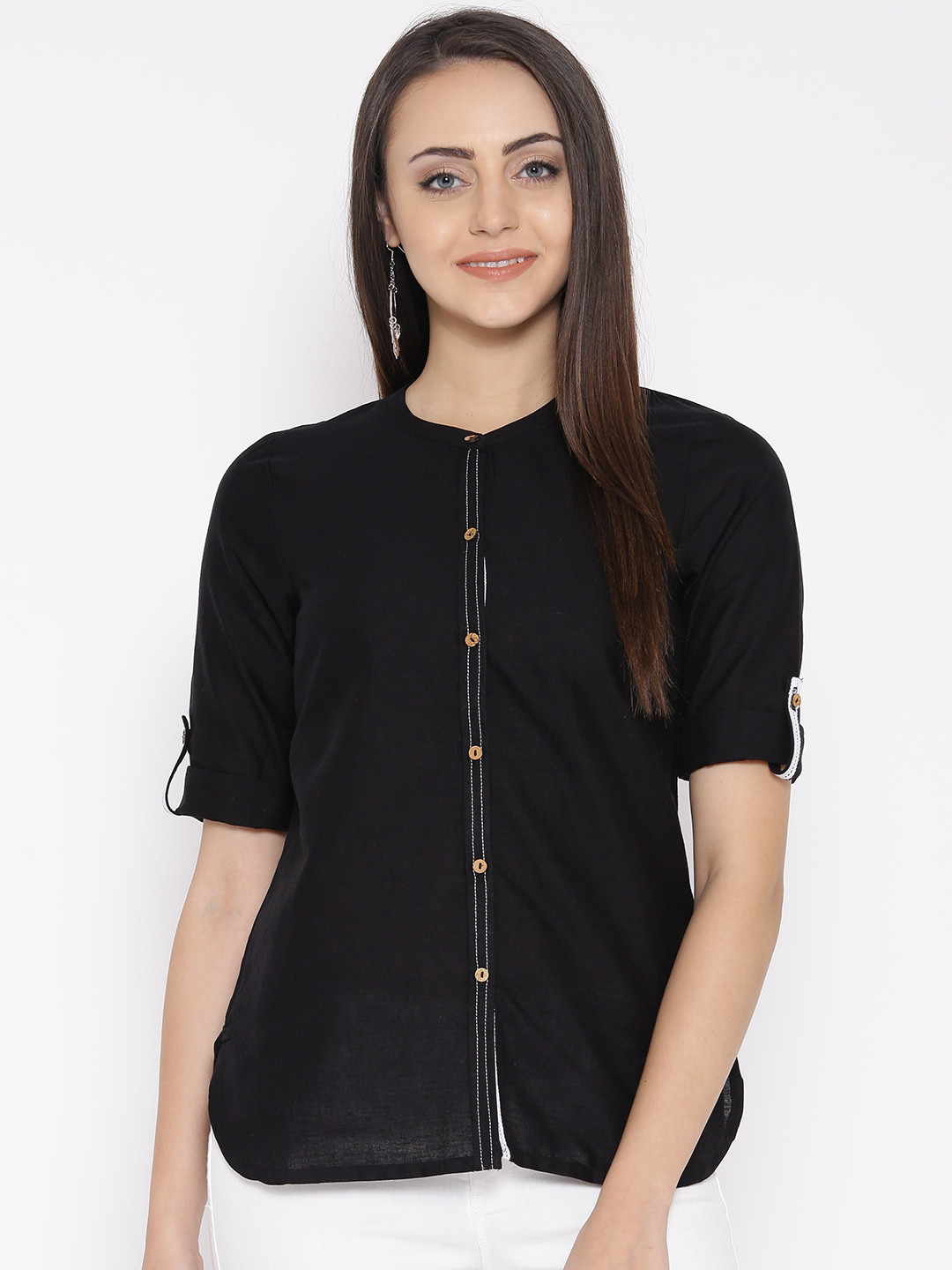 AURELIA Black Pure Cotton Kurti