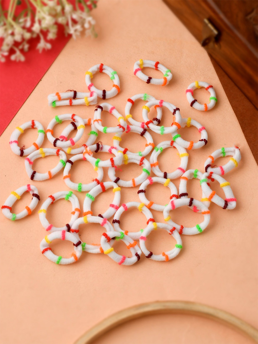 Silvermerc Designs Women Se of 30 Multicoloured Ponytail Holders