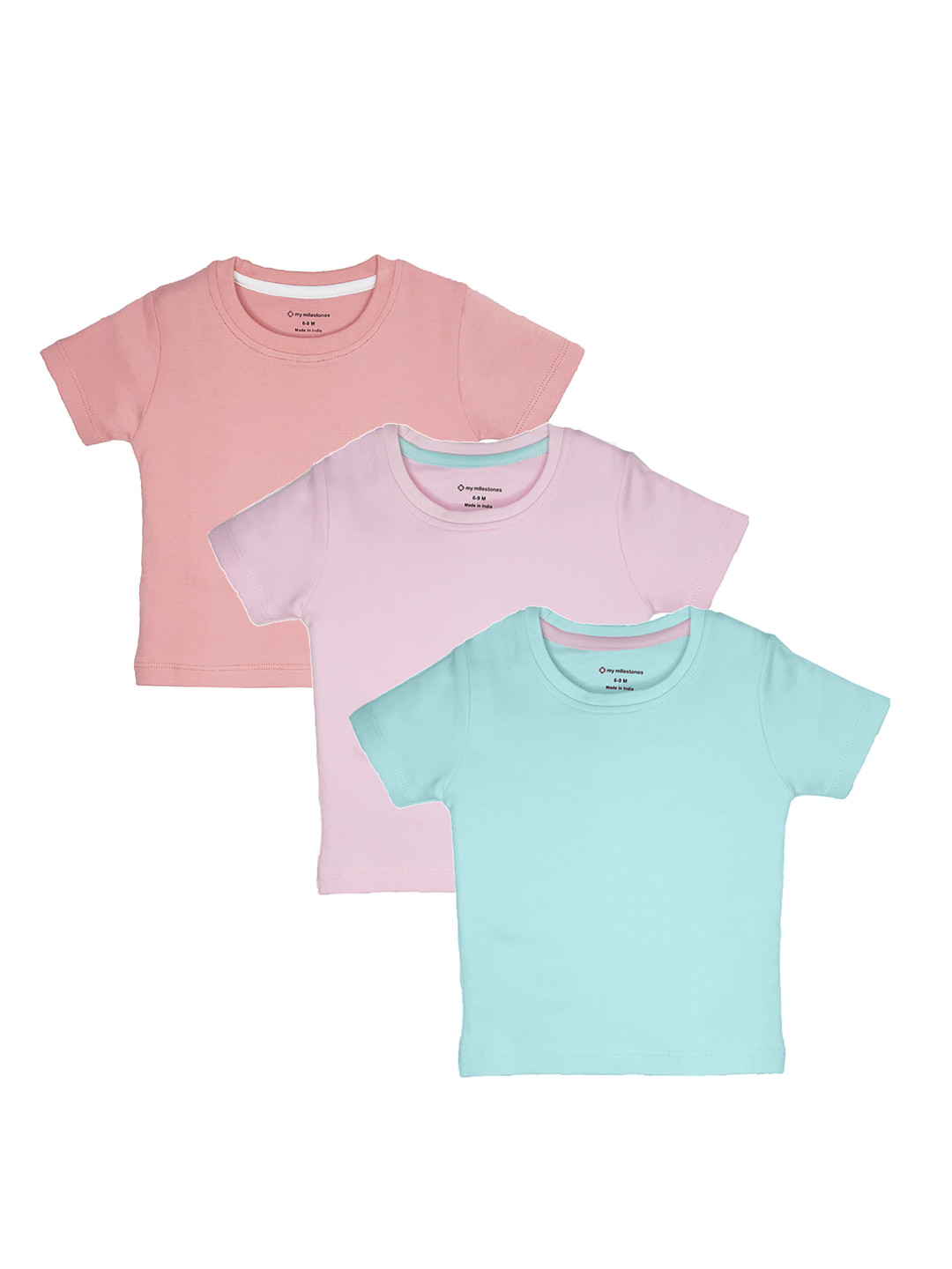 My Milestones Girls Pink 3 T-shirt
