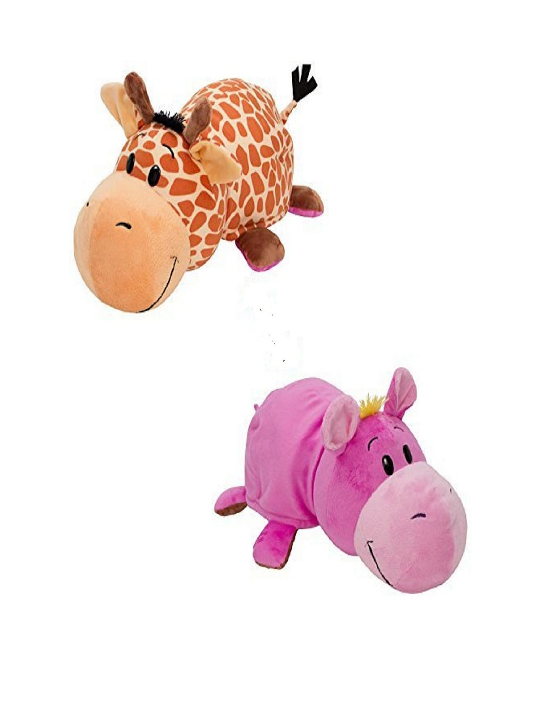 SKYLOFTS Pack of 2 Kids Purple & Yellow Soft Toys