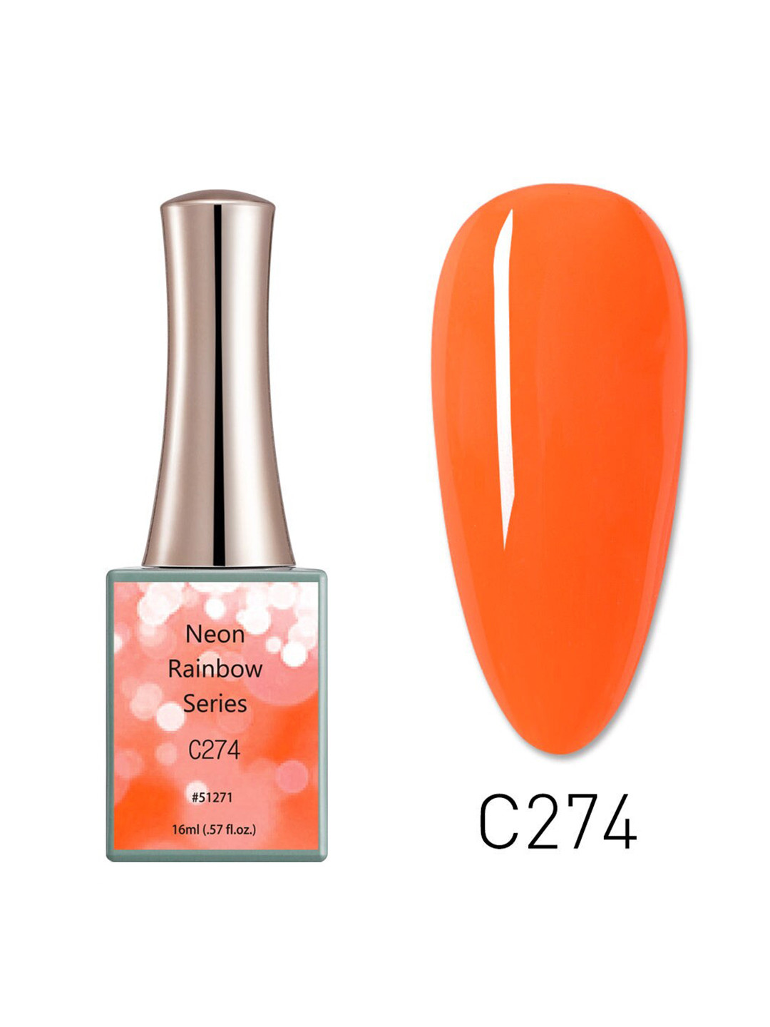 CANNI Neon Rainbow Series UV LED Gel Nail Polish - C274