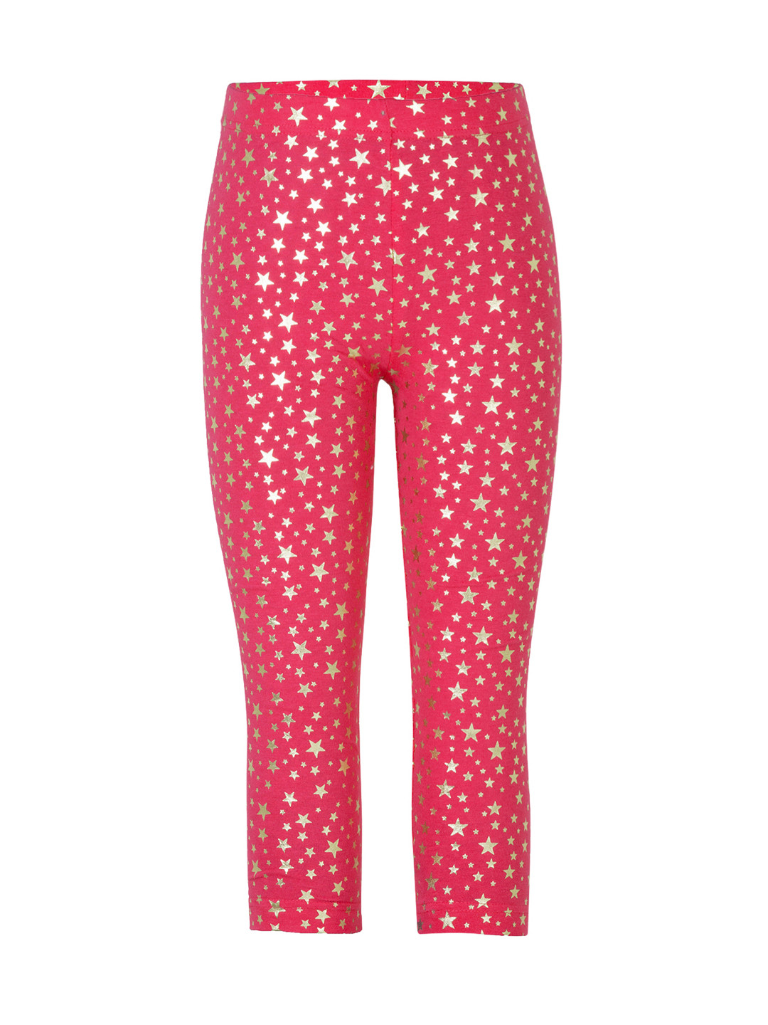 Sera Girls Pink Foil Print Ankle-Length Leggings