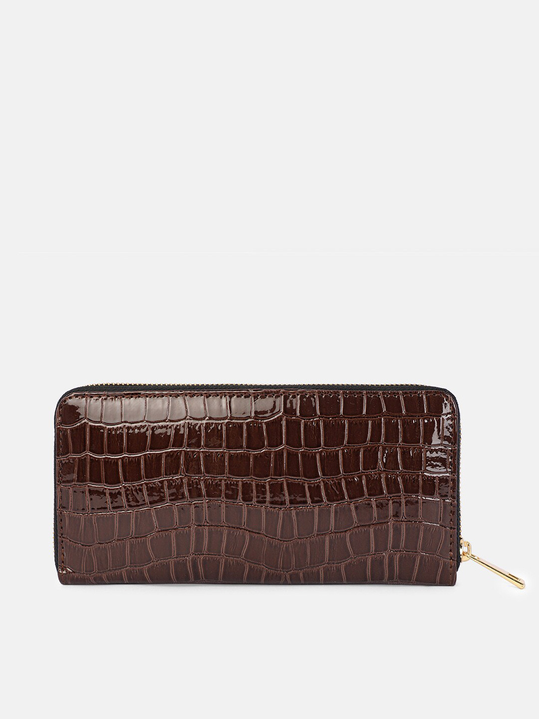 Bagsy Malone Brown Textured Purse Clutch